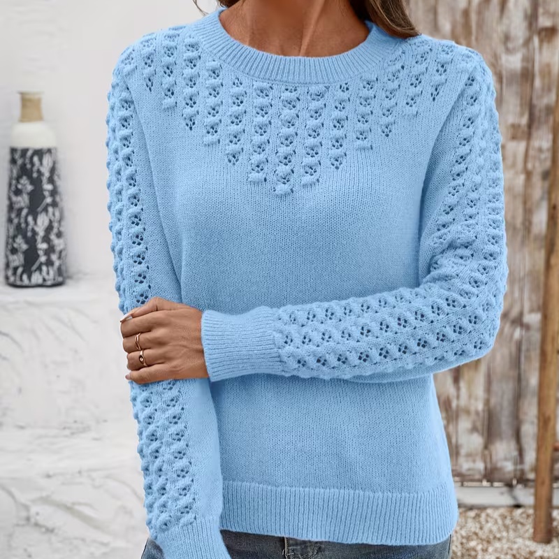 Komfortabelt Hullstrikk Genser | Sammen mot diabetes