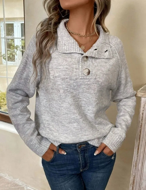 Livia™ - Avslappet Strikket Genser