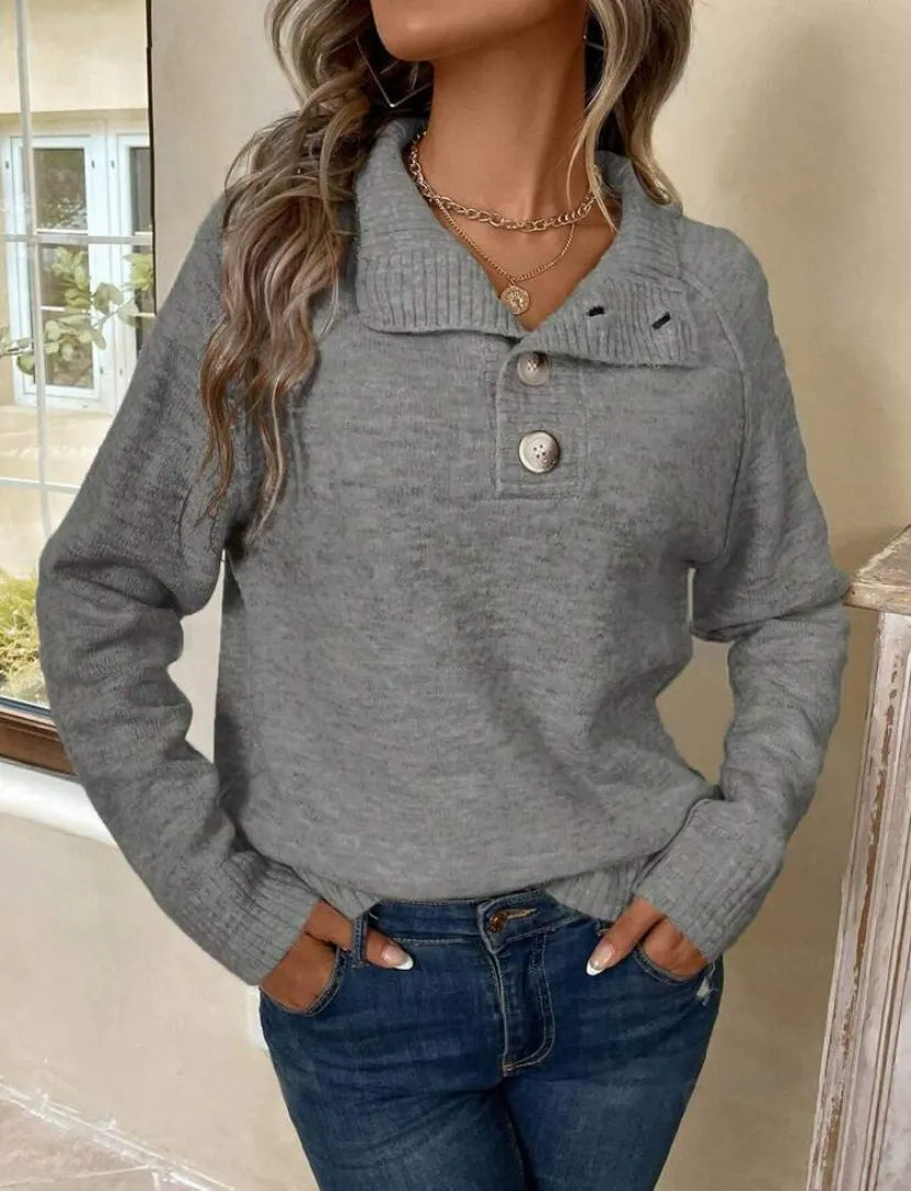 Livia™ - Avslappet Strikket Genser